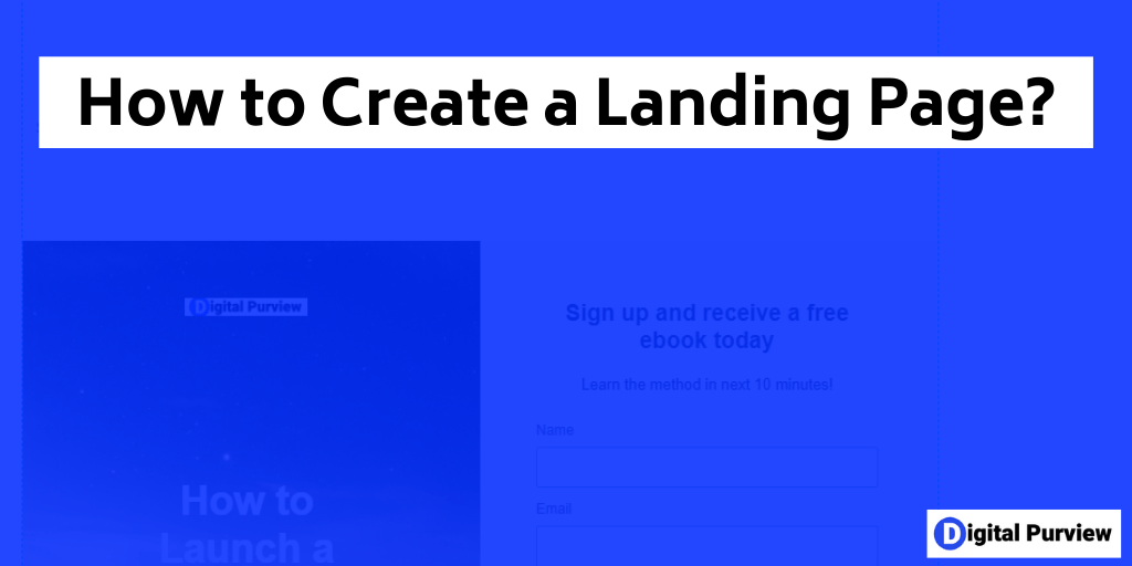 how to create landing page