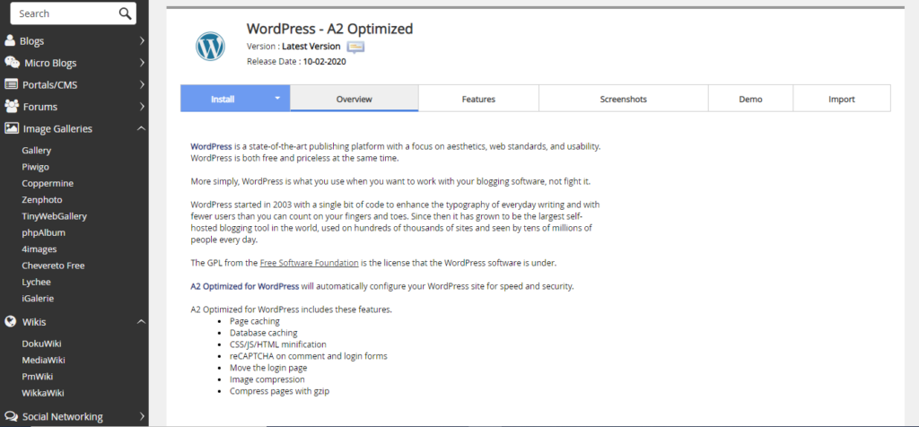A2Optimized WordPress