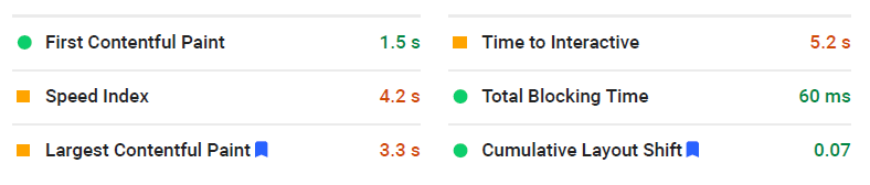 Hostinger with changes - Google page speed test mobile